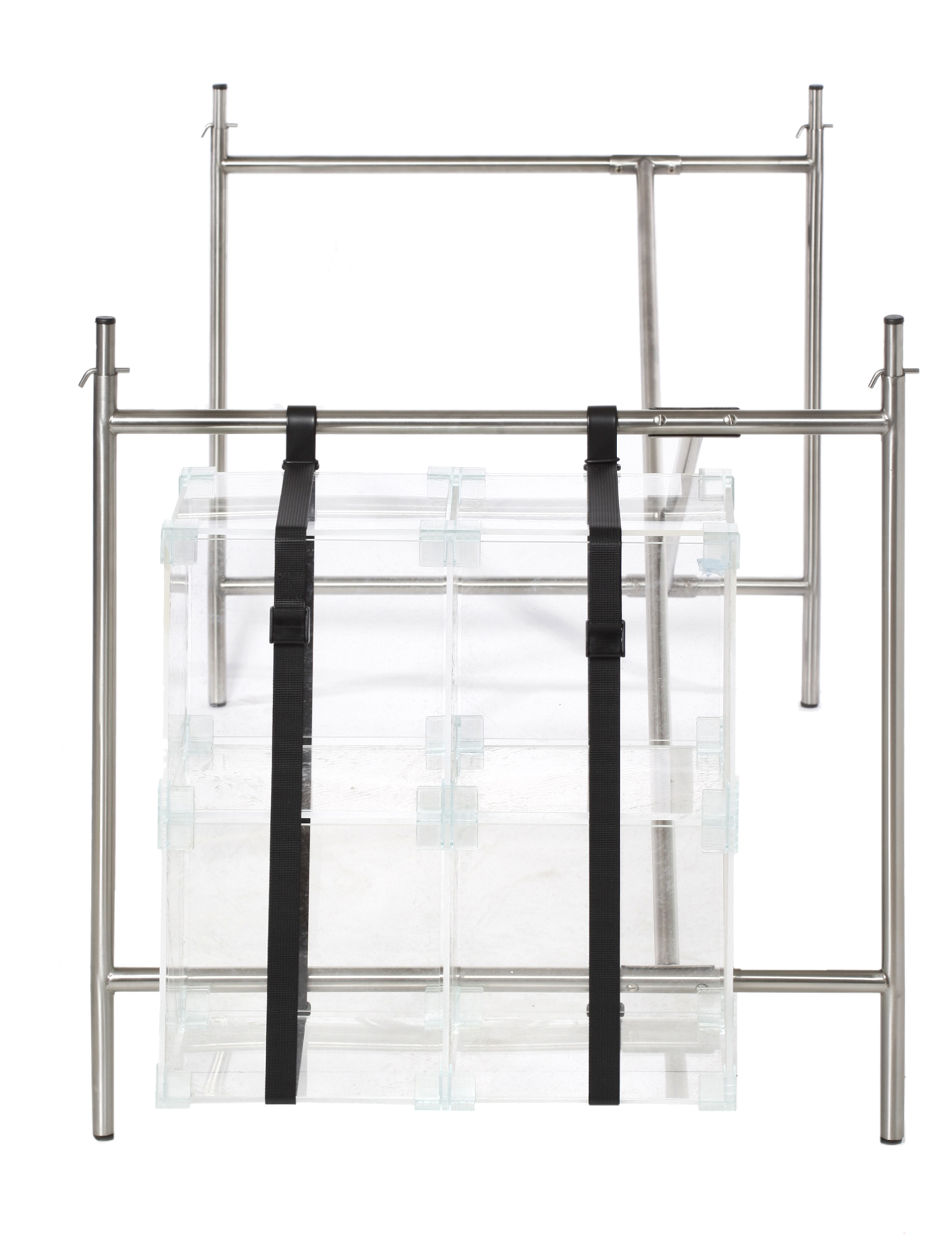 Design classic table E2 - also known as Eiermann-table, height-adjustable office table with PC holder